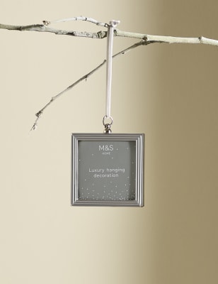 

M&S Collection Silver Hanging Photo Frame Decoration, Silver