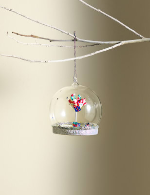 

M&S Collection Santa Cloche Hanging Decoration - Multi, Multi