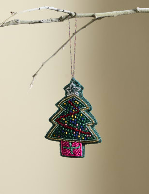 

M&S Collection Beaded Tree Hanging Decoration - Multi, Multi