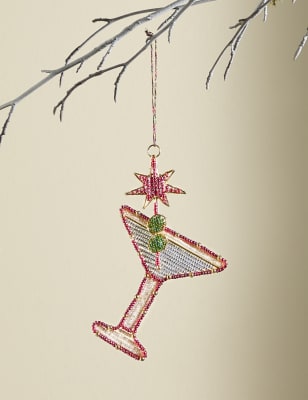 

M&S Collection Beaded Cocktail Hanging Decoration - Multi, Multi