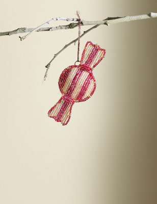 

M&S Collection Beaded Sweet Hanging Decoration - Multi, Multi