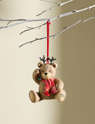 

Spencer Bear™ Hanging Decoration - Brown Mix, Brown Mix