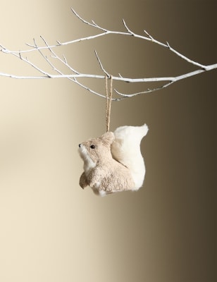 

M&S Collection Bristle Squirrel Hanging Decoration - Multi, Multi