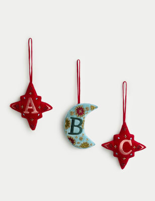 

Velvet Hanging Alphabet Decoration - Multi, Multi