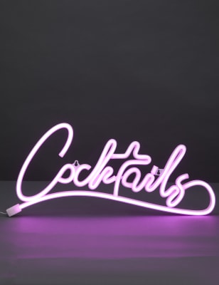 

M&S Collection Neon Cocktail Light - Pink, Pink