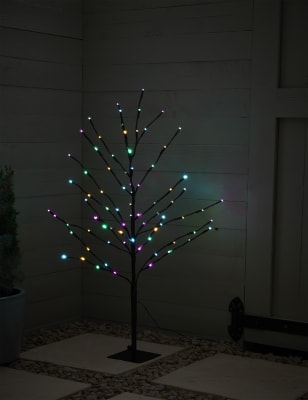 

M&S Collection 3ft Pre-Lit Outdoor Twig Tree - Multi, Multi