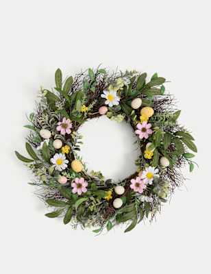 

M&S Collection Floral Egg Wreath, Multi