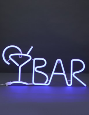 

M&S Collection Neonlicht „Bar“ - Weiss, Weiss