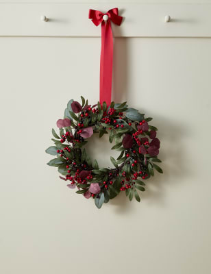 

M&S Collection Red Berry Wreath - Green Mix, Green Mix