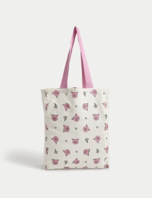 

M&S Collection Percy Pig™ Floral Tote Bag - Pink Mix, Pink Mix