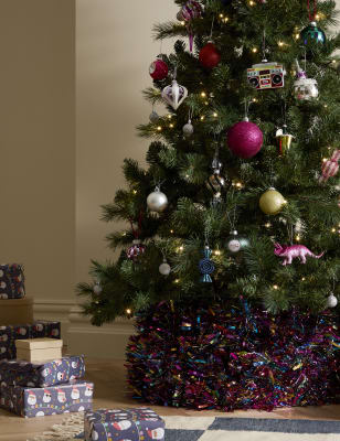 

M&S Collection Bunter Baumrock mit Lamettamotiv - Mehrfarbig, Mehrfarbig