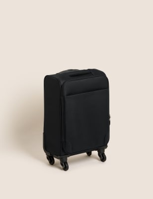 M&S Palma 4 Wheel Soft Cabin Suitcase - Navy, Black,Navy