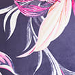 Velvet Floral Fringed Cushion, NAVY MIX, swatch