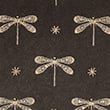 Pure Cotton Velvet Embroidered Cushion, DARK CHARCOAL, swatch
