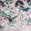 Velvet Hummingbird Embellished Cushion, PINK MIX, swatch