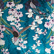 Velvet Hummingbird Embellished Cushion, TEAL MIX, swatch
