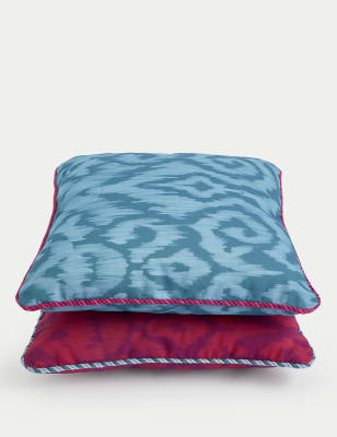 

M&S Collection Set of 2 Ikat Print Outdoor Cushions - Multi, Multi