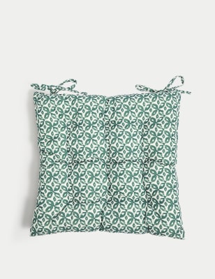 

M&S Collection Juego de 2 asientos para exterior con diseño geométrico - Mezcla De Tonos Verdes Azulados, Mezcla De Tonos Verdes Azulados