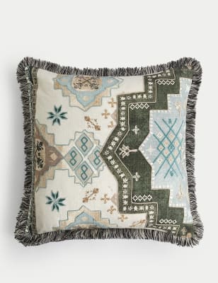 

M&S X Fired Earth Pure Cotton Alta Embroidered Cushion - Hesper, Hesper