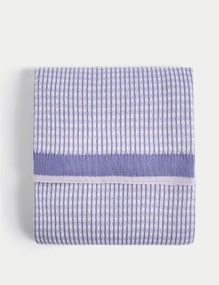 

M&S Collection Two Tone Knitted Throw - Lilac, Lilac