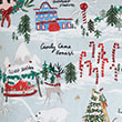 Cotton Rich Embroidered Christmas Cushion, GREEN MIX, swatch