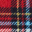 Fleece Checked Christmas Tartan Throw, RED MIX, swatch