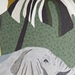 Set of 2 Elephant Print Outdoor Cushions, MULTI, swatch
