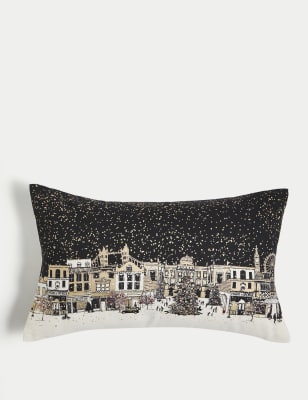 

M&S Collection Pure Cotton London Townhouse Bolster Cushion - Black Mix, Black Mix