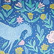 Horse Print Bolster Cushion, BLUE MIX, swatch