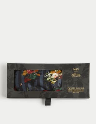 

M&S X National Gallery Silk Eye Mask - Navy Mix, Navy Mix