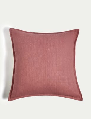 

M&S Collection Pure Cotton Textured Cushion - Clay, Clay