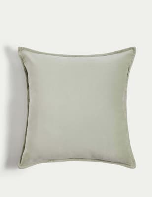 

M&S Collection Pure Cotton Velvet Cushion - Sage, Sage
