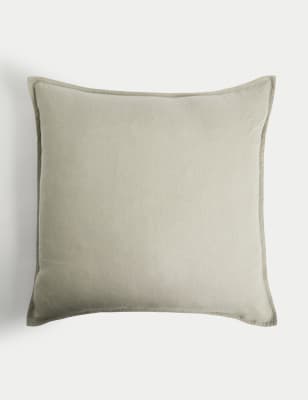 

M&S Collection Pure Linen Cushion, Khaki Mix