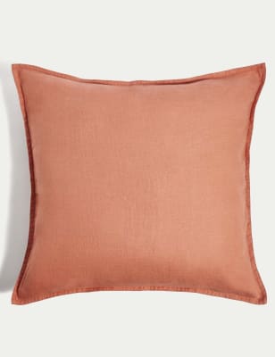 

M&S Collection Pure Linen Cushion - Clay, Clay