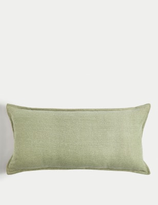 

M&S Collection Pure Cotton Bolster Cushion - Soft Green, Soft Green