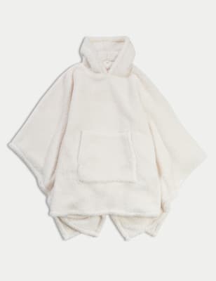 

The M&S Snuggle™ Teddy Fleece Hooded Blanket - Cream, Cream