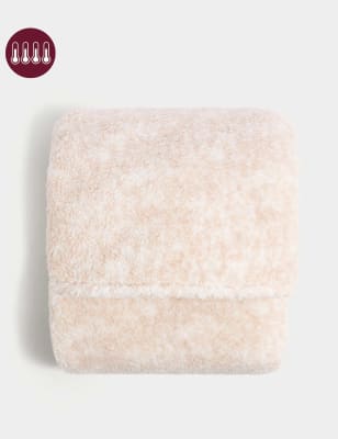 

M&S Collection Teddy Fleece Plain Throw - Natural, Natural