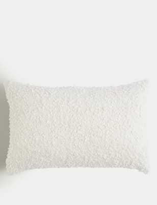 

M&S Collection Pure Cotton Boucle Bolster Cushion - Cream, Cream