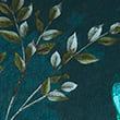 Velvet Spring Bird Cushion, GREEN MIX, swatch