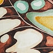 Pure Cotton Butterfly Print Cushion, MULTI, swatch