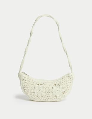 

Womens M&S Collection Cotton Rich Shoulder Bag, Cream