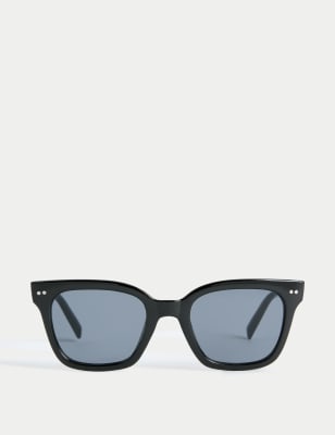 

Womens M&S Collection Square Preppy Sunglasses, Black