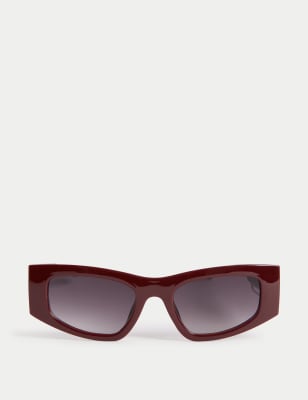 

Womens M&S Collection Angular Cat Eye Sunglasses, Cranberry