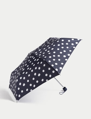 

Womens M&S Collection Polka Dot Stormwear™ Compact Umbrella - Navy Mix, Navy Mix