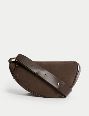 

Womens M&S Collection Faux Leather Sling Cross-Body Bag, Chocolate