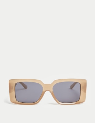 

Womens M&S Collection Rectangle Chunky Sunglasses - Sand, Sand