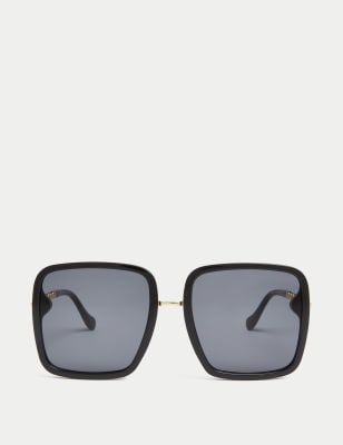

M&S Collection Gafas de sol cuadradas grandesWomens - Negro, Negro
