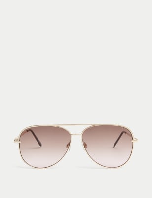 

Womens M&S Collection Ovale Pilotenbrille - Braun Melange, Braun Melange