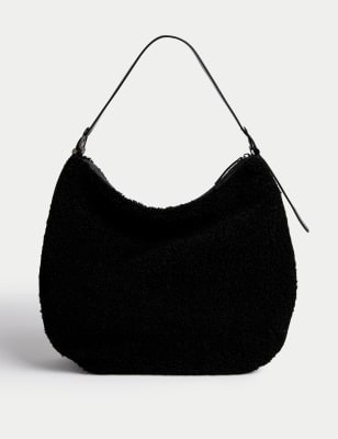 Borg Buckle Detail Shoulder Bag CREAM MIX Bags M S JE