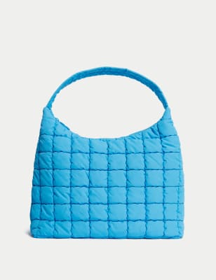 

M&S Collection Bolso de hombro acolchado de nylonWomens - Turquesa, Turquesa